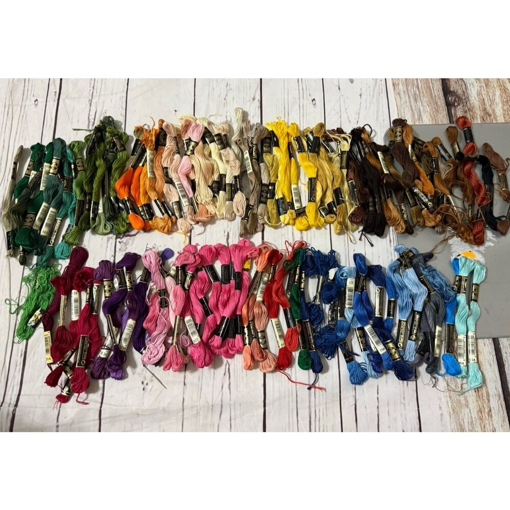 Large Lot of Assorted Color Floss and Embroidery Thread